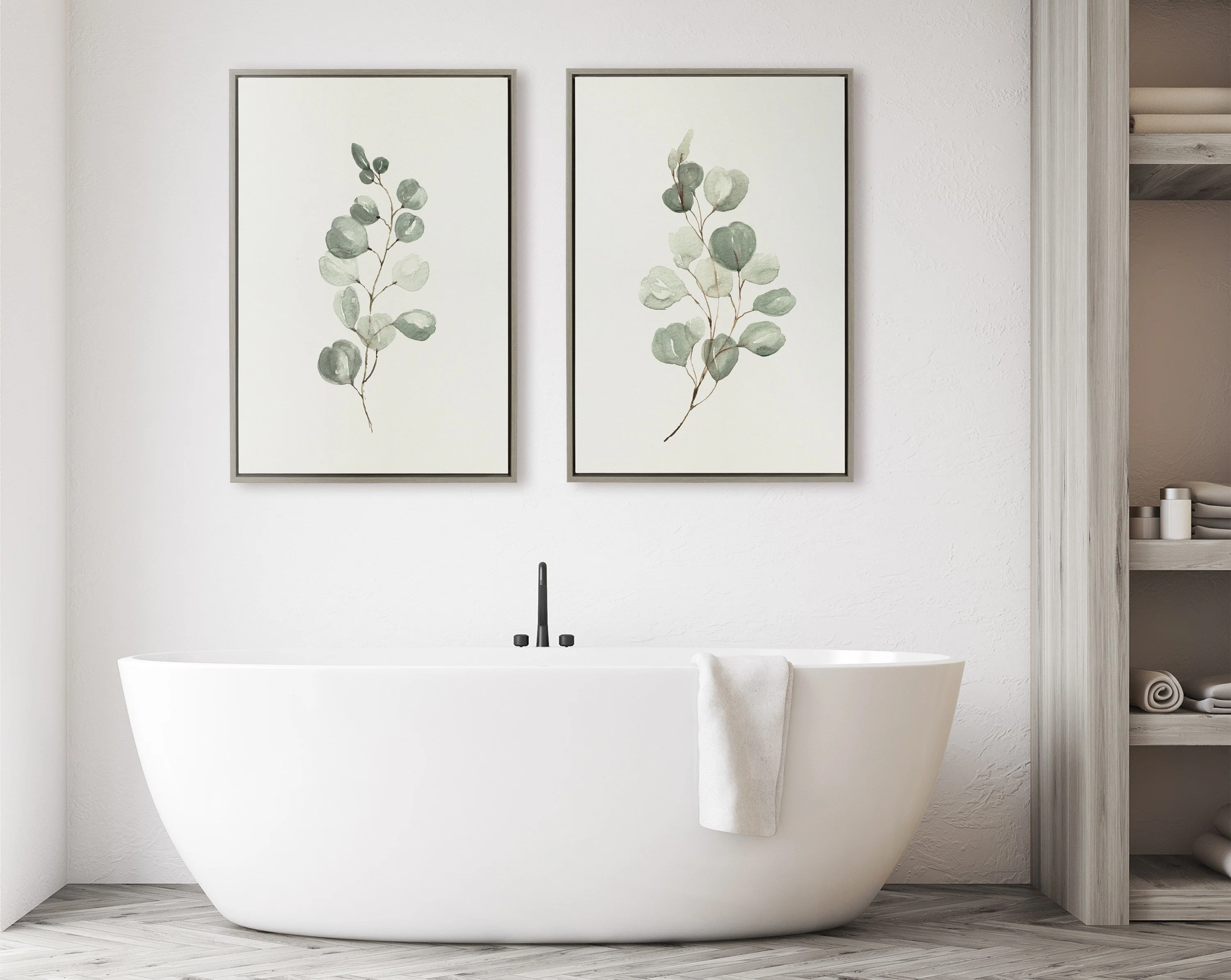 Sylvie Eucalyptus Framed Canvas Set by Maja Mitrovic of Makes My Day Happy - Image 42