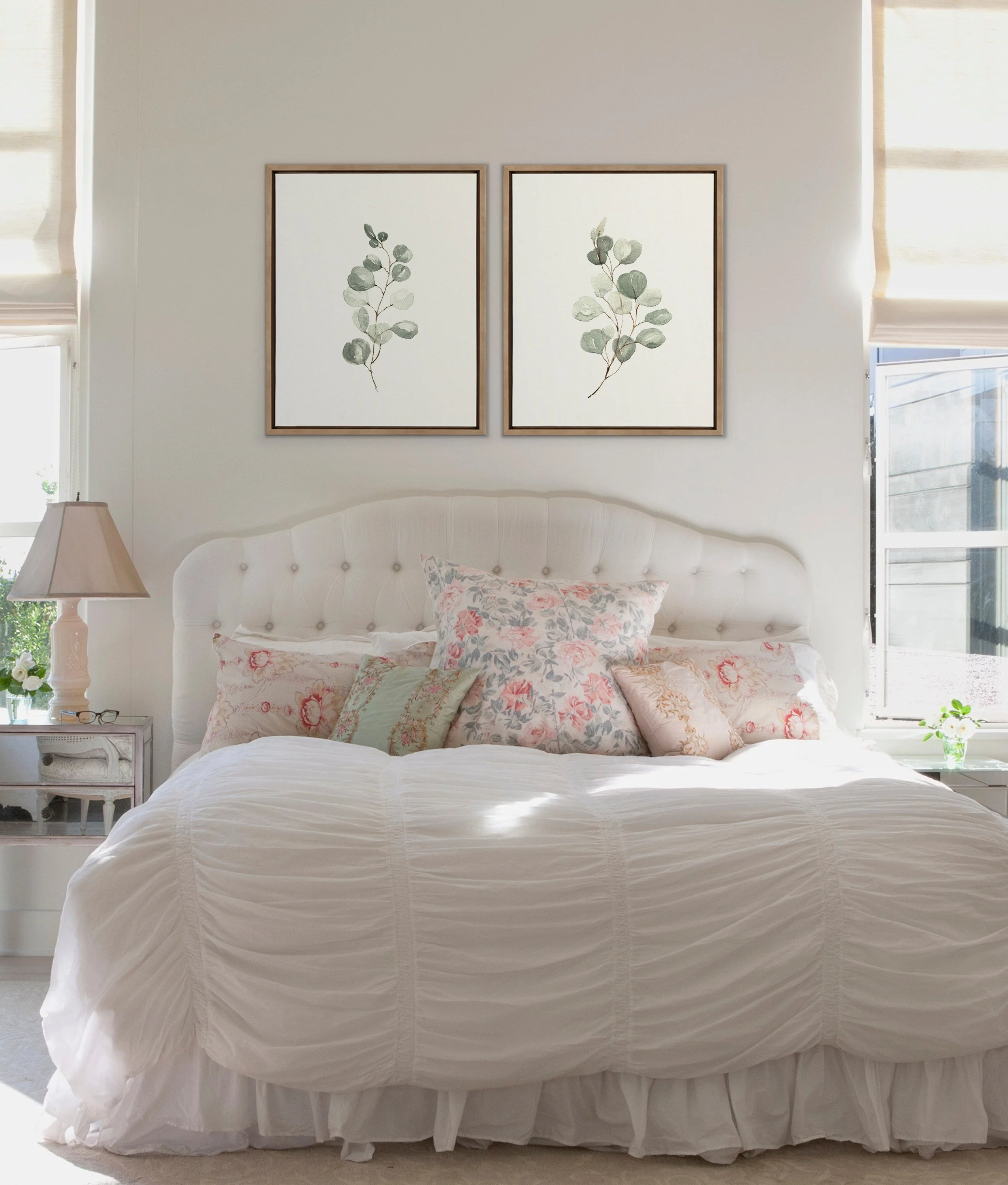 Sylvie Eucalyptus Framed Canvas Set by Maja Mitrovic of Makes My Day Happy - Image 8