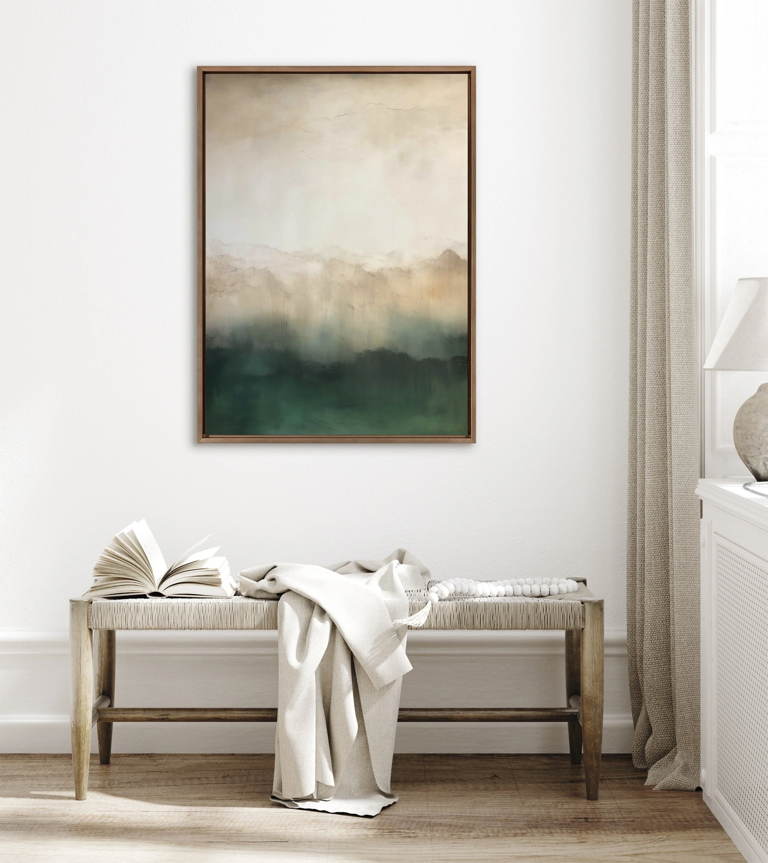 Sylvie Green Mountain Abstract II Framed Canvas by Amy Lighthall - Image 10