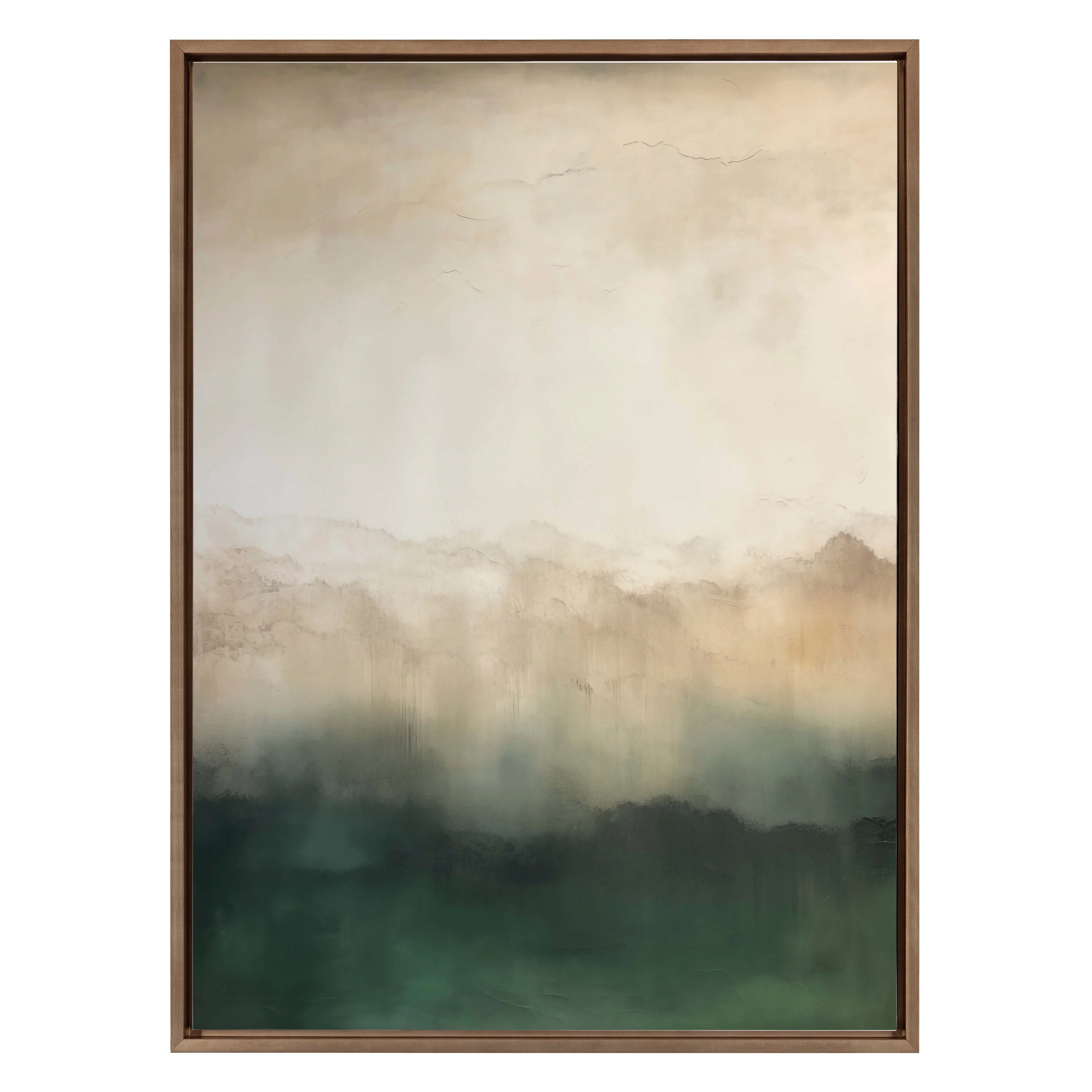 Sylvie Green Mountain Abstract II Framed Canvas by Amy Lighthall - Image 8