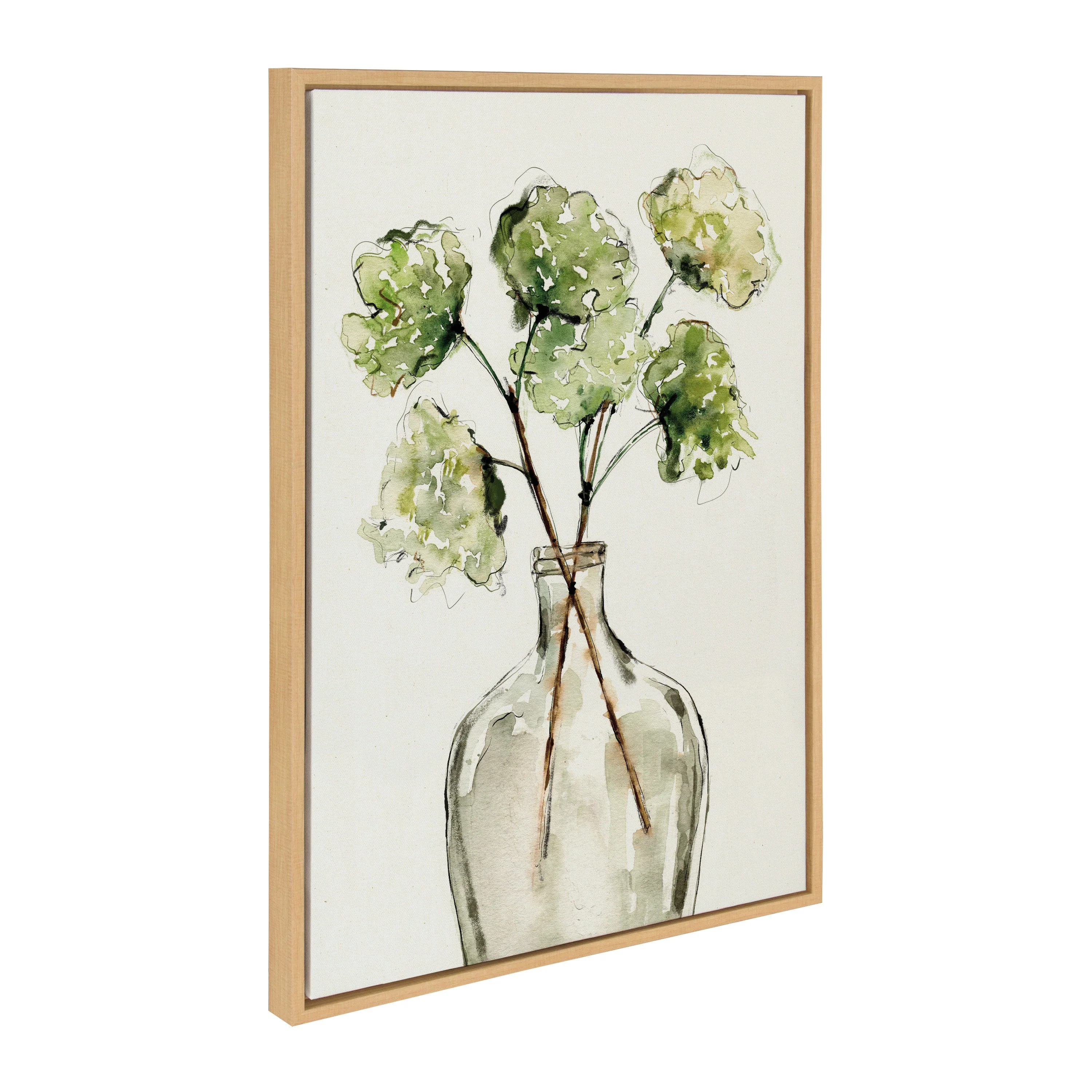 Sylvie Greenery Vase Framed Canvas by Sara Berrenson - Image 10