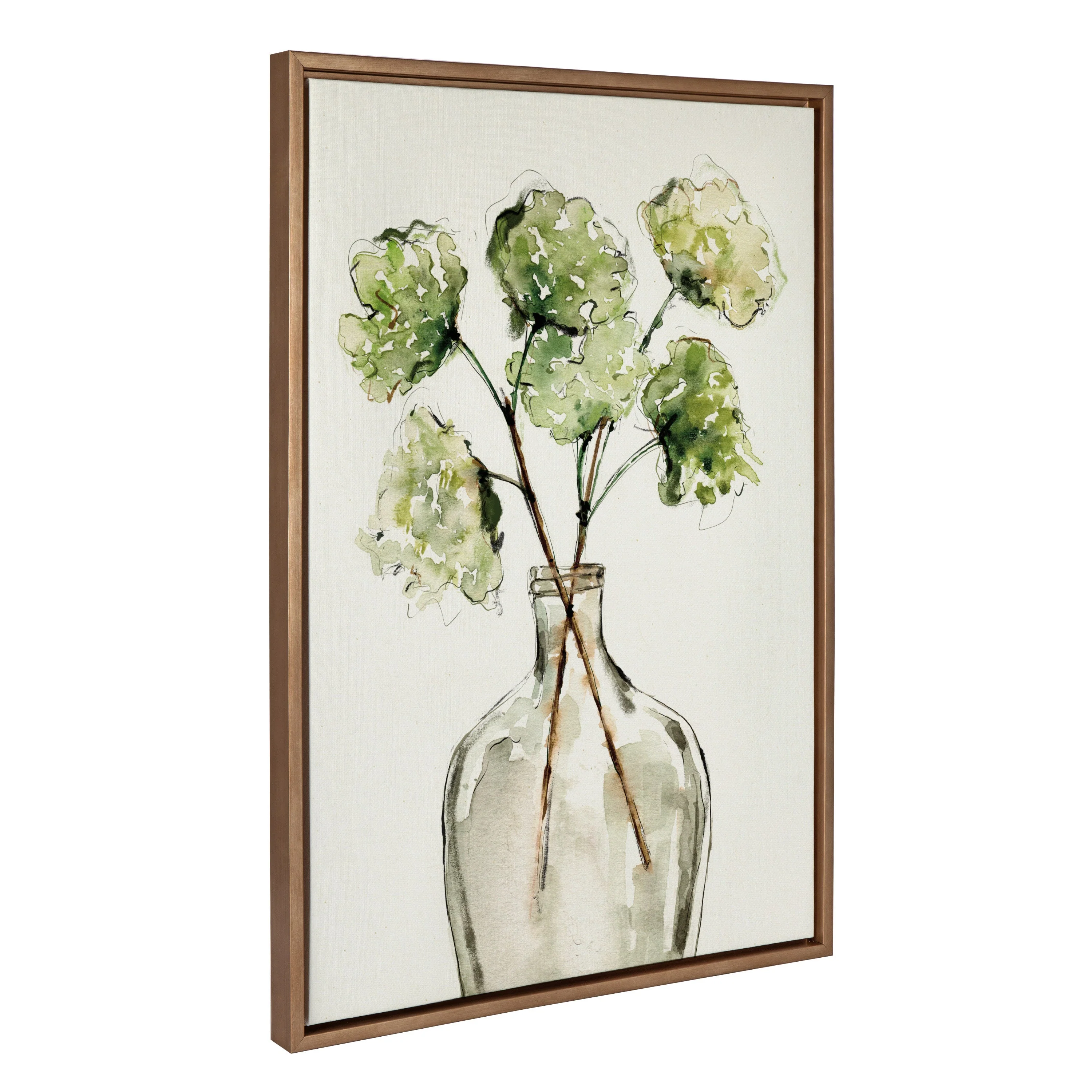 Sylvie Greenery Vase Framed Canvas by Sara Berrenson - Image 11