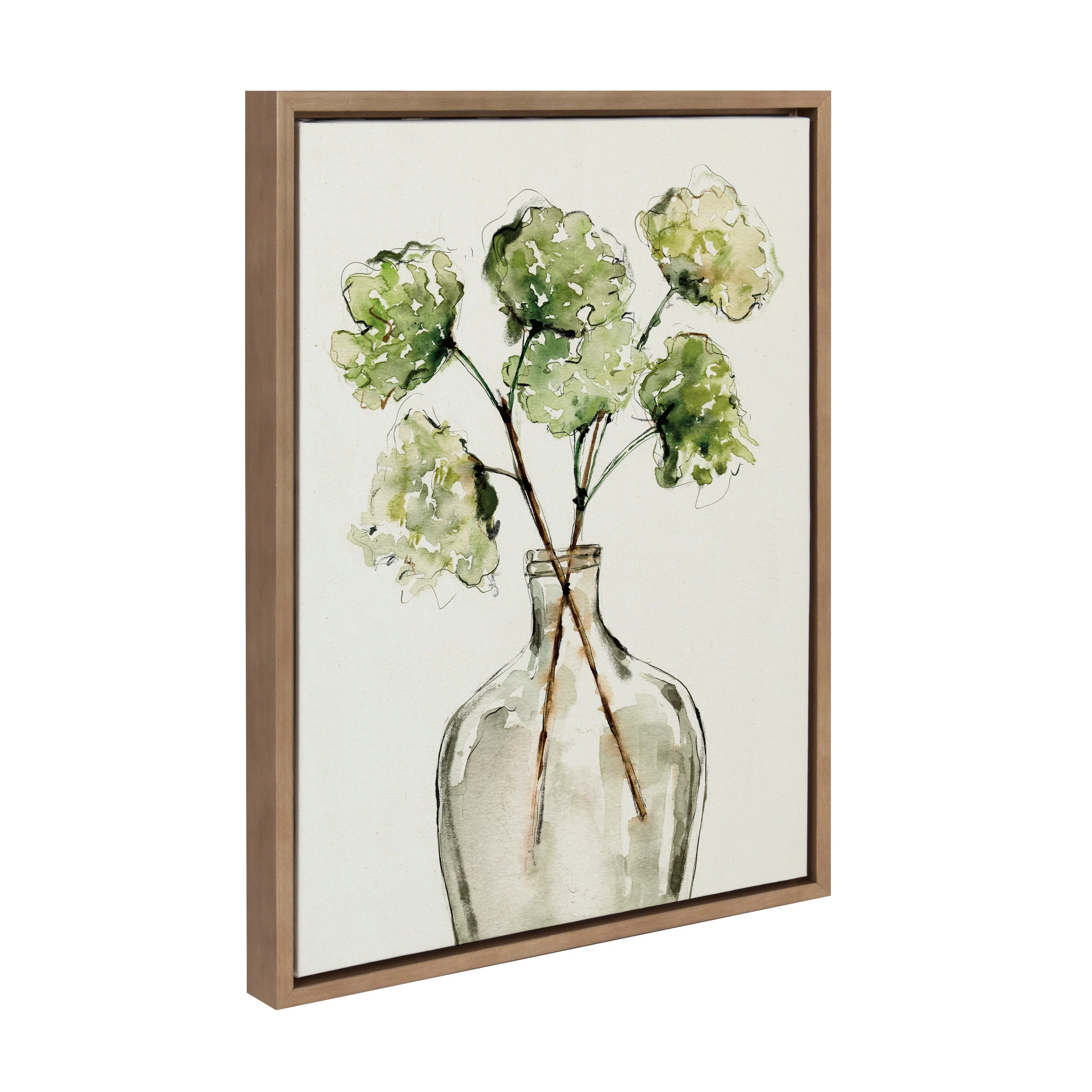 Sylvie Greenery Vase Framed Canvas by Sara Berrenson - Image 13