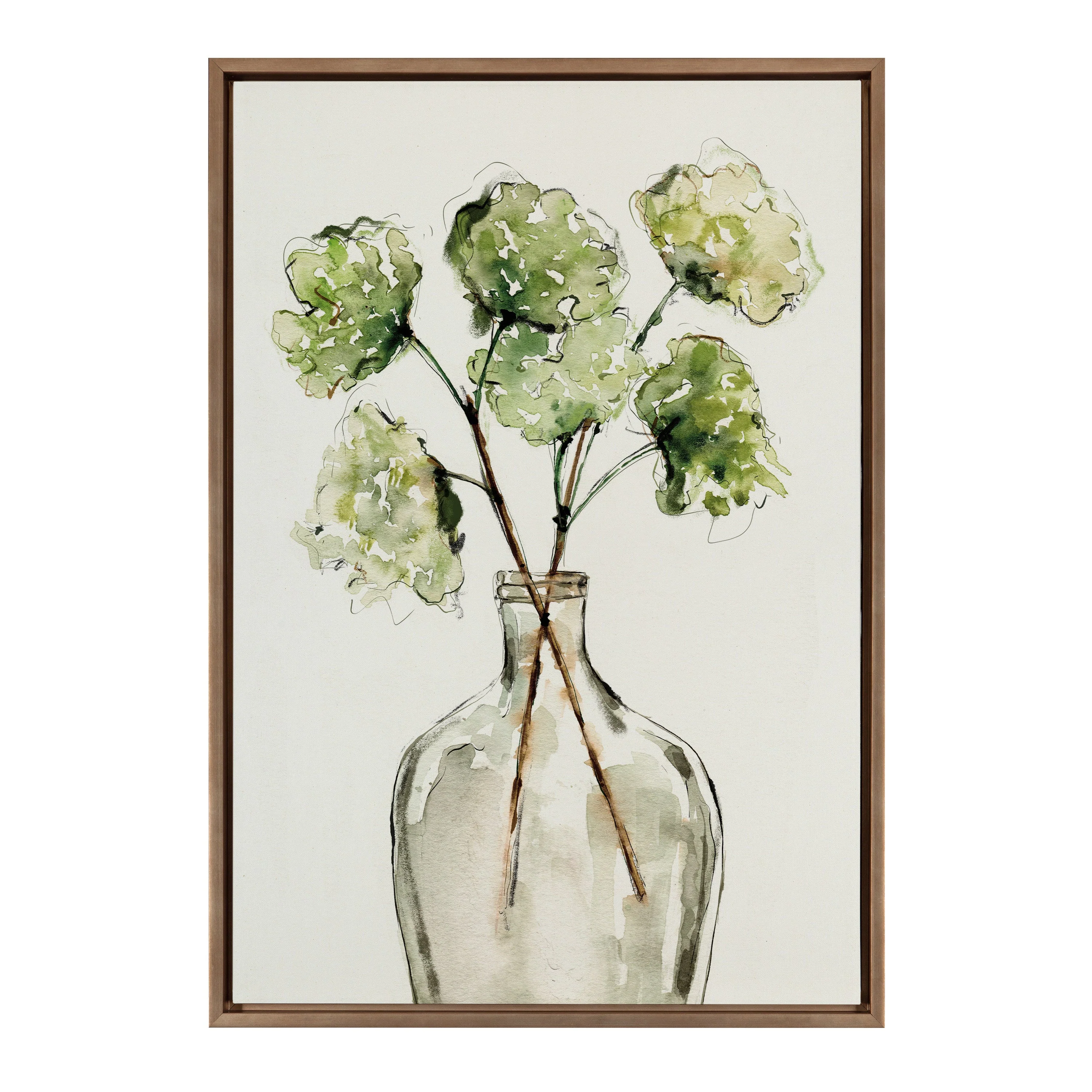 Sylvie Greenery Vase Framed Canvas by Sara Berrenson - Image 19