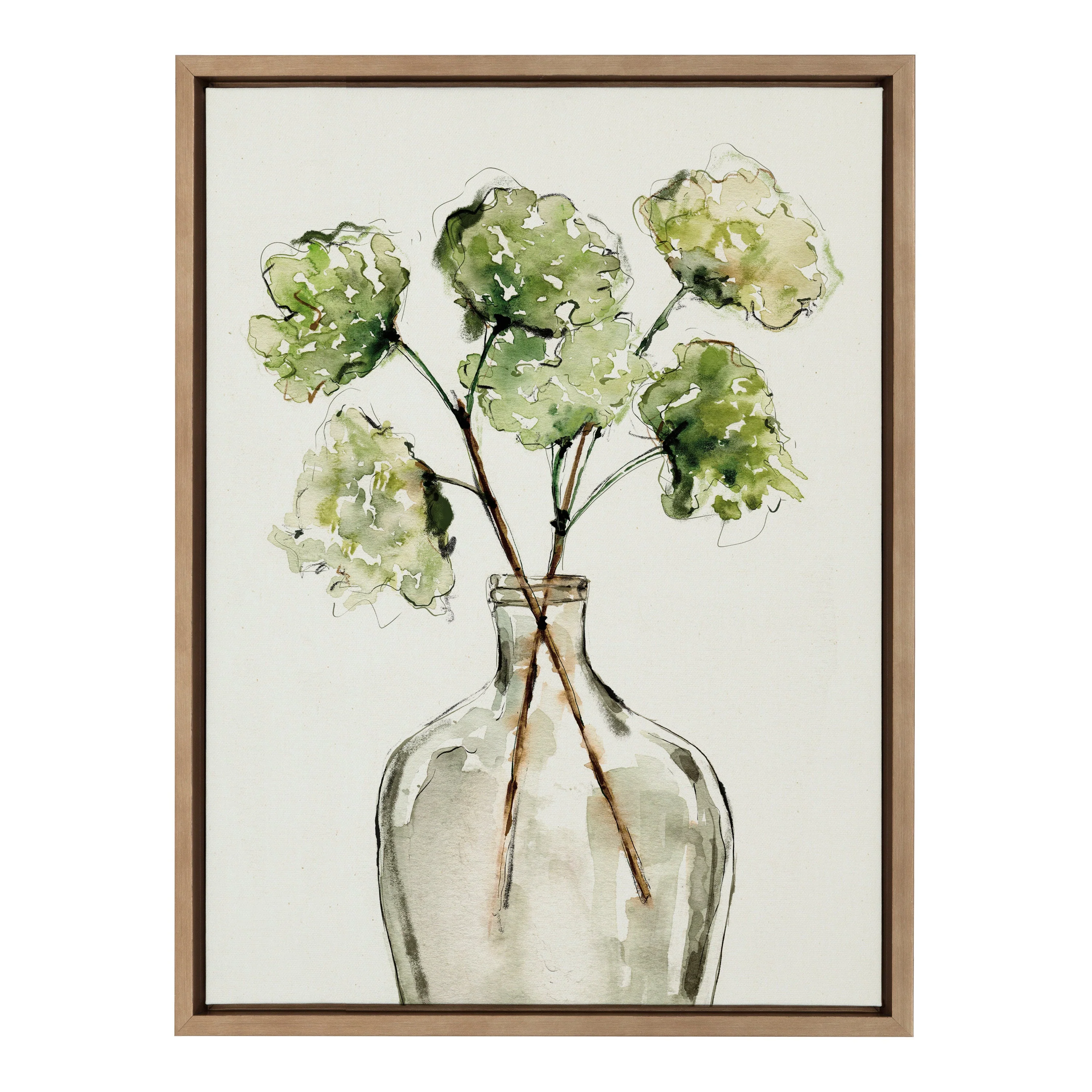 Sylvie Greenery Vase Framed Canvas by Sara Berrenson - Image 21