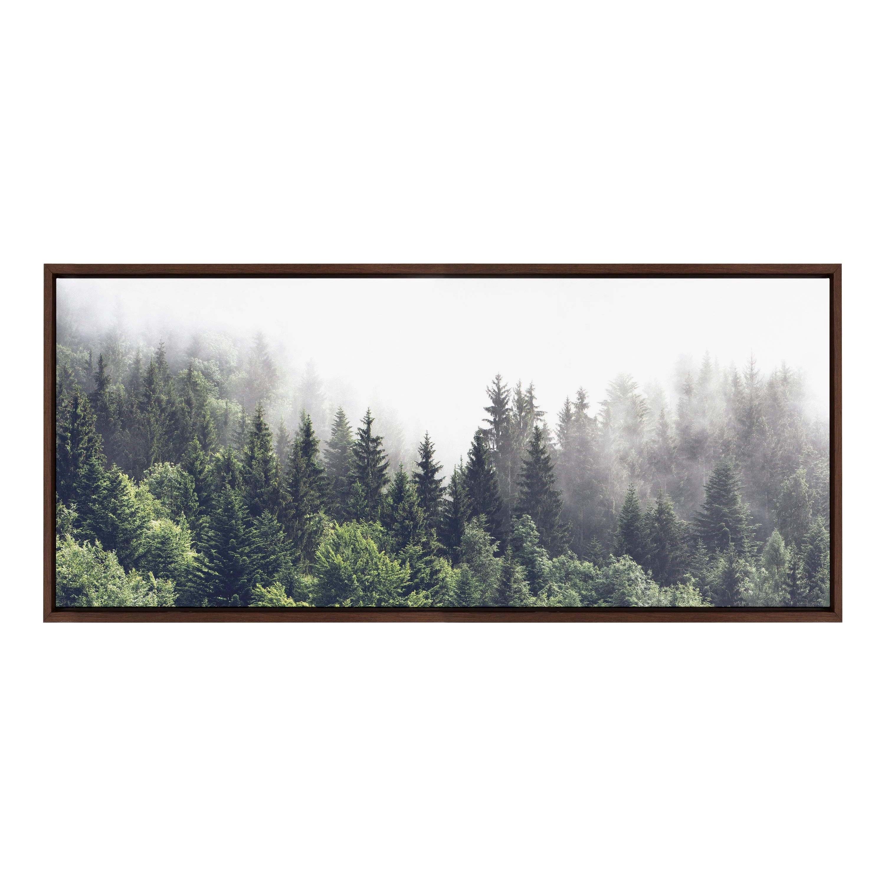 Sylvie Lush Green Forest On A Foggy Day Framed Canvas by The Creative Bunch Studio - Image 13