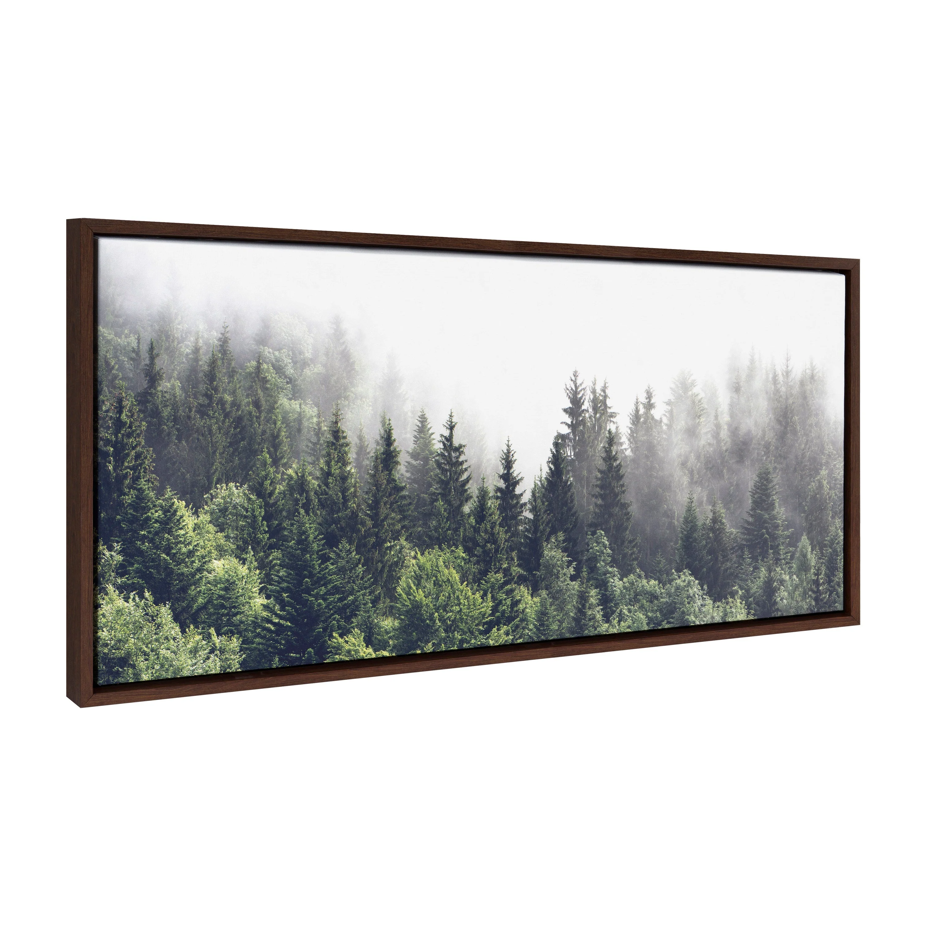 Sylvie Lush Green Forest On A Foggy Day Framed Canvas by The Creative Bunch Studio - Image 14