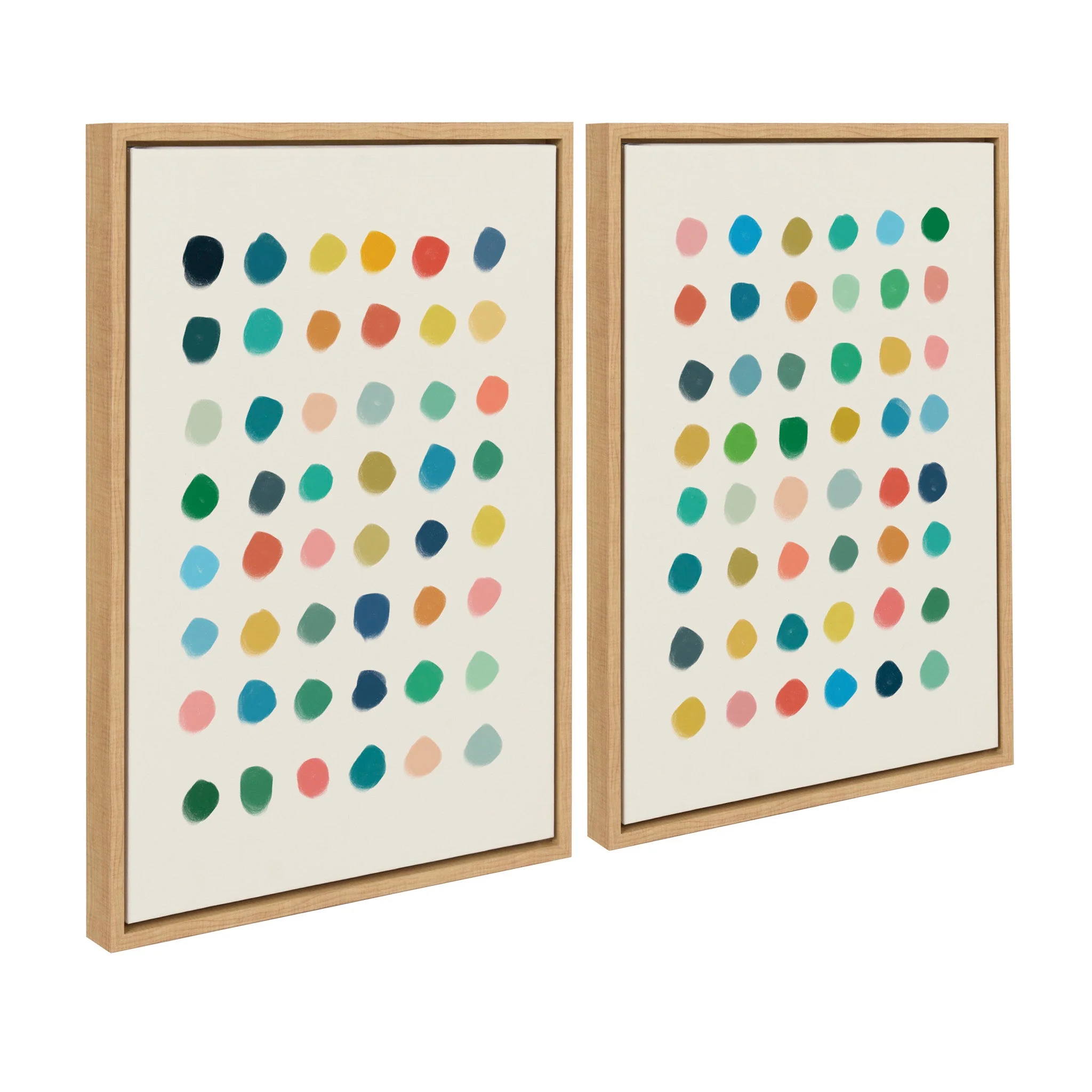 Sylvie Meditation 1 and 2 Framed Canvas Art Set by Kelly Knaga - Image 2