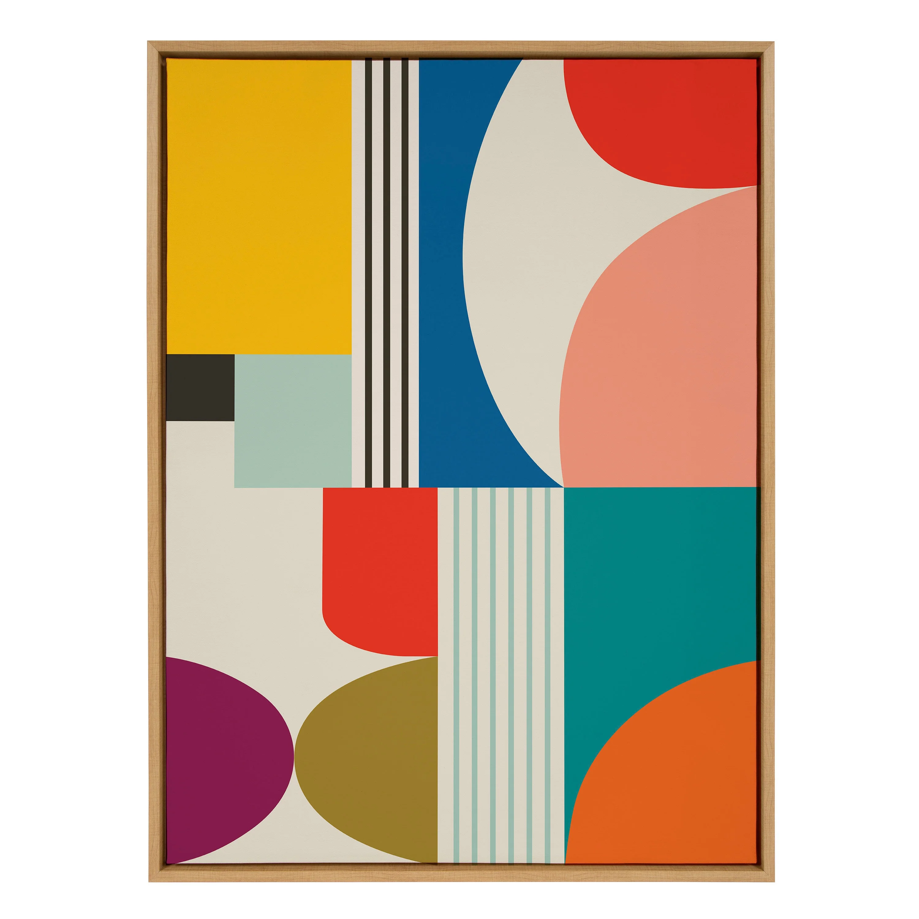 Sylvie Mid Century Modern Pattern Framed Canvas by Rachel Lee of My Dream Wall - Image 19