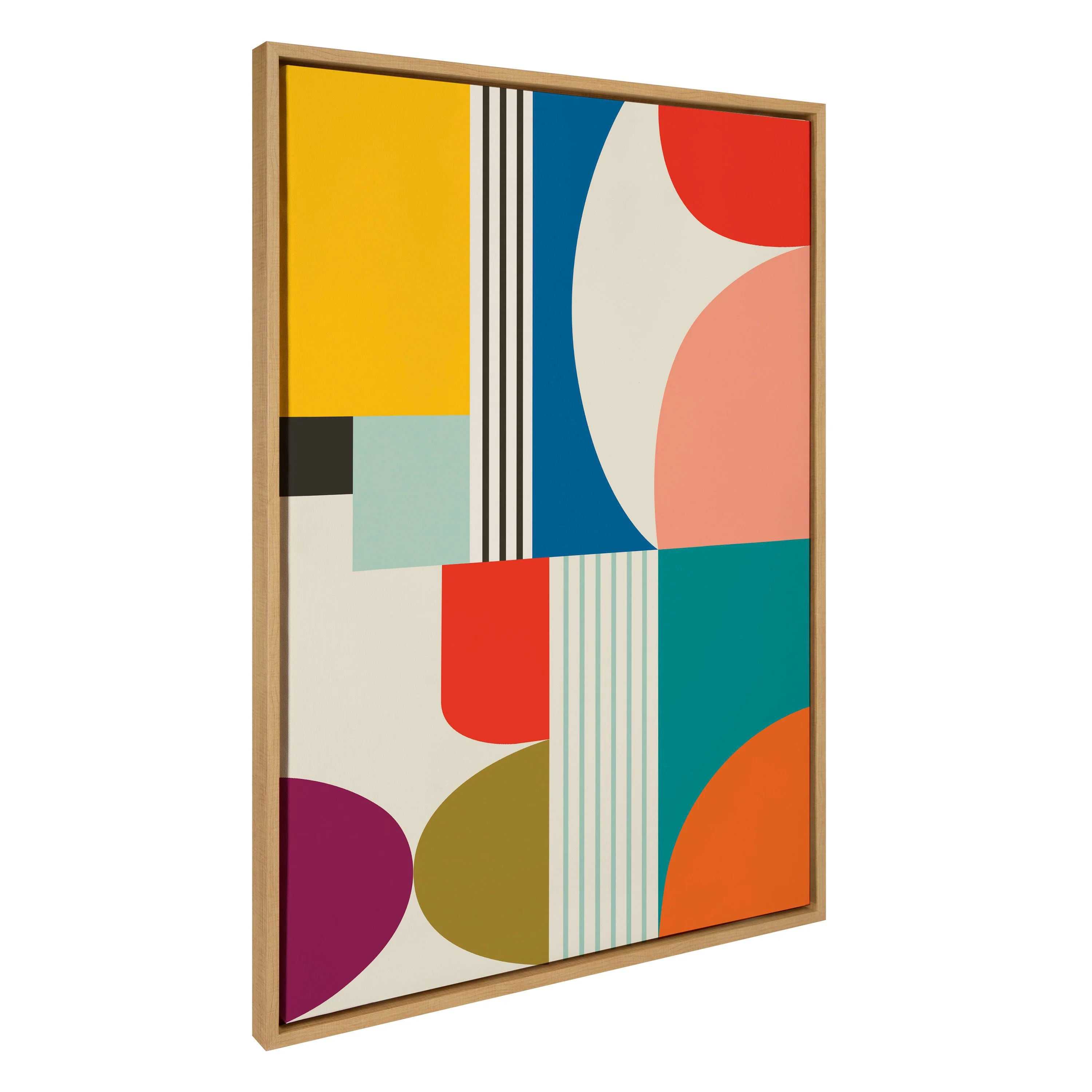 Sylvie Mid Century Modern Pattern Framed Canvas by Rachel Lee of My Dream Wall - Image 20