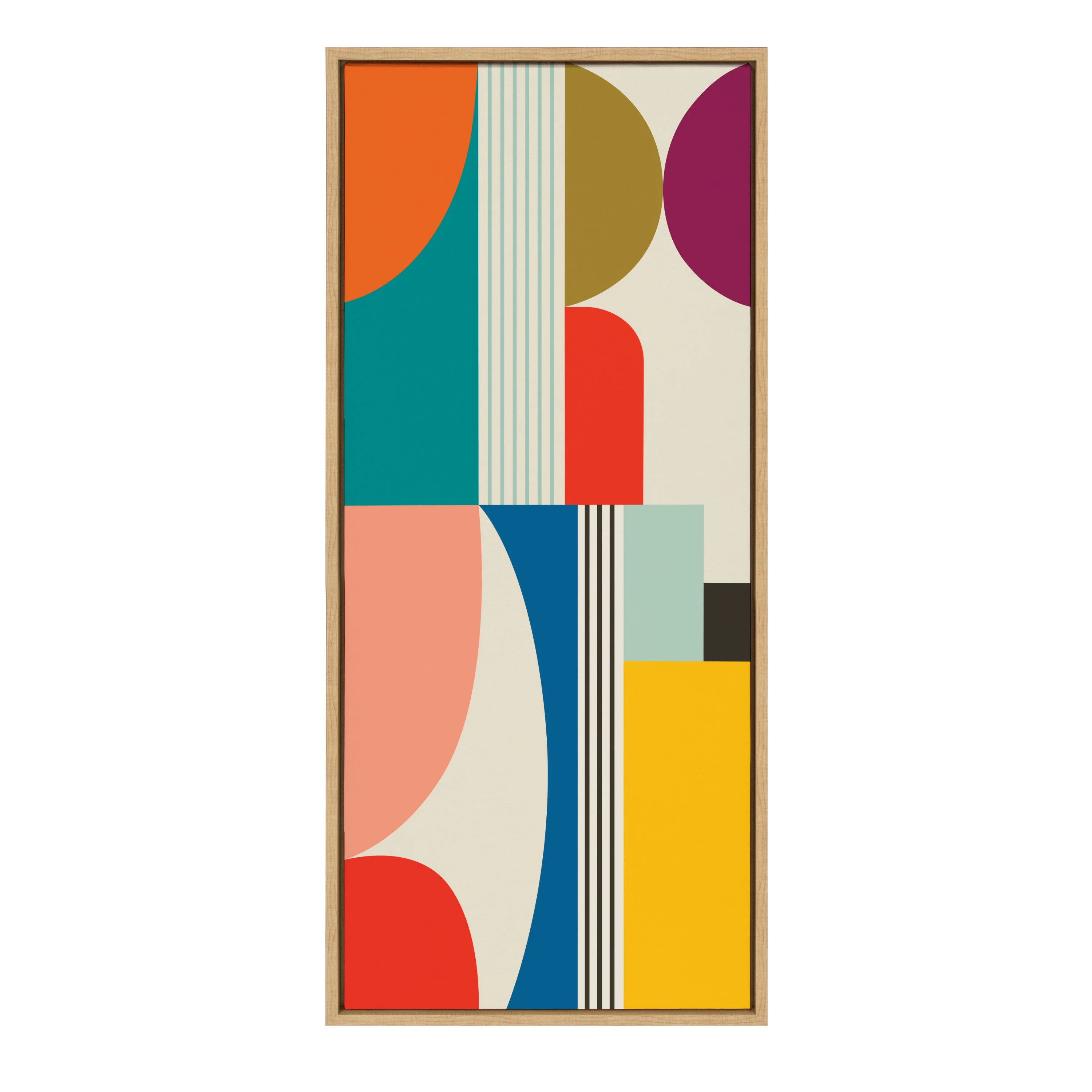 Sylvie Mid Century Modern Pattern Framed Canvas by Rachel Lee of My Dream Wall - Image 31