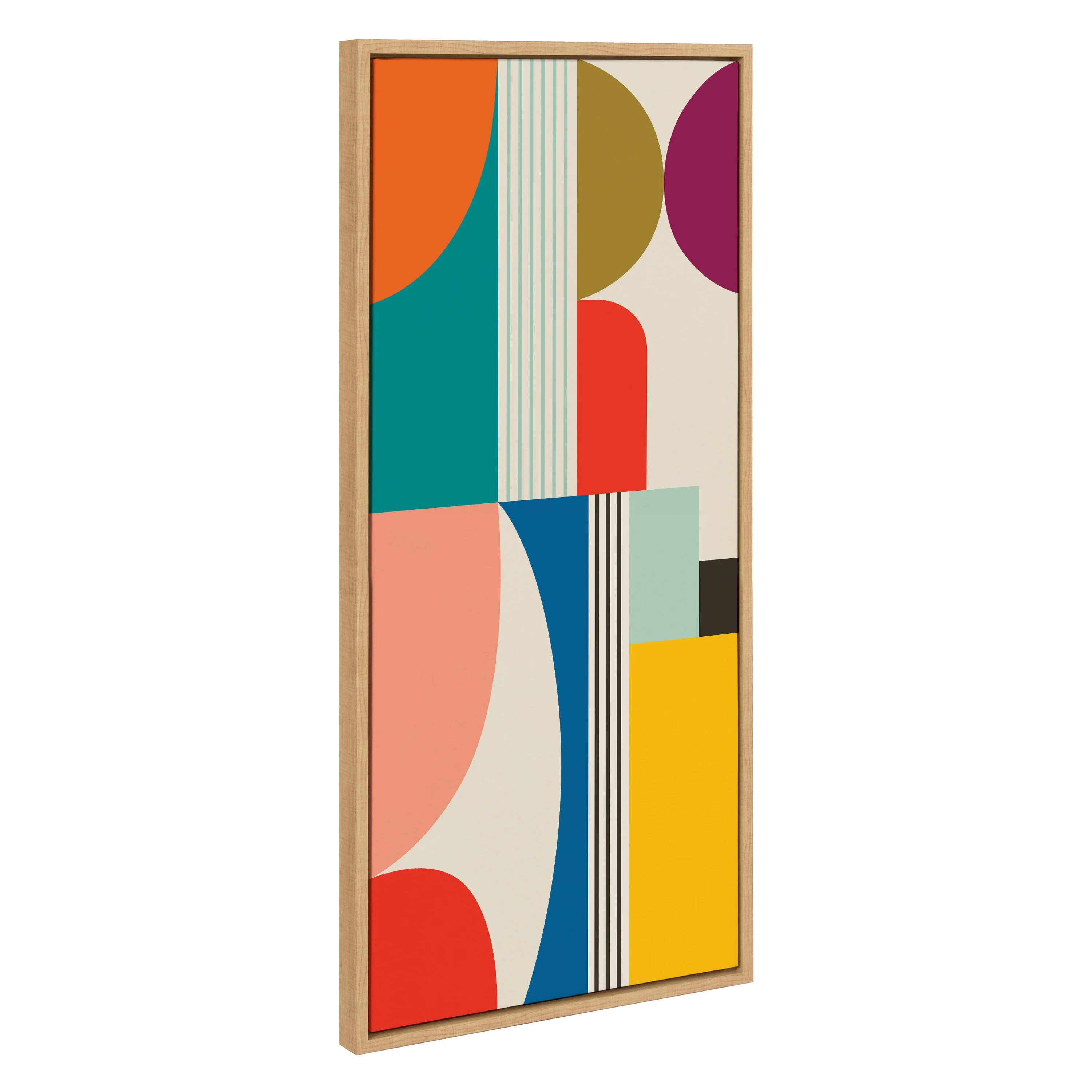 Sylvie Mid Century Modern Pattern Framed Canvas by Rachel Lee of My Dream Wall - Image 32