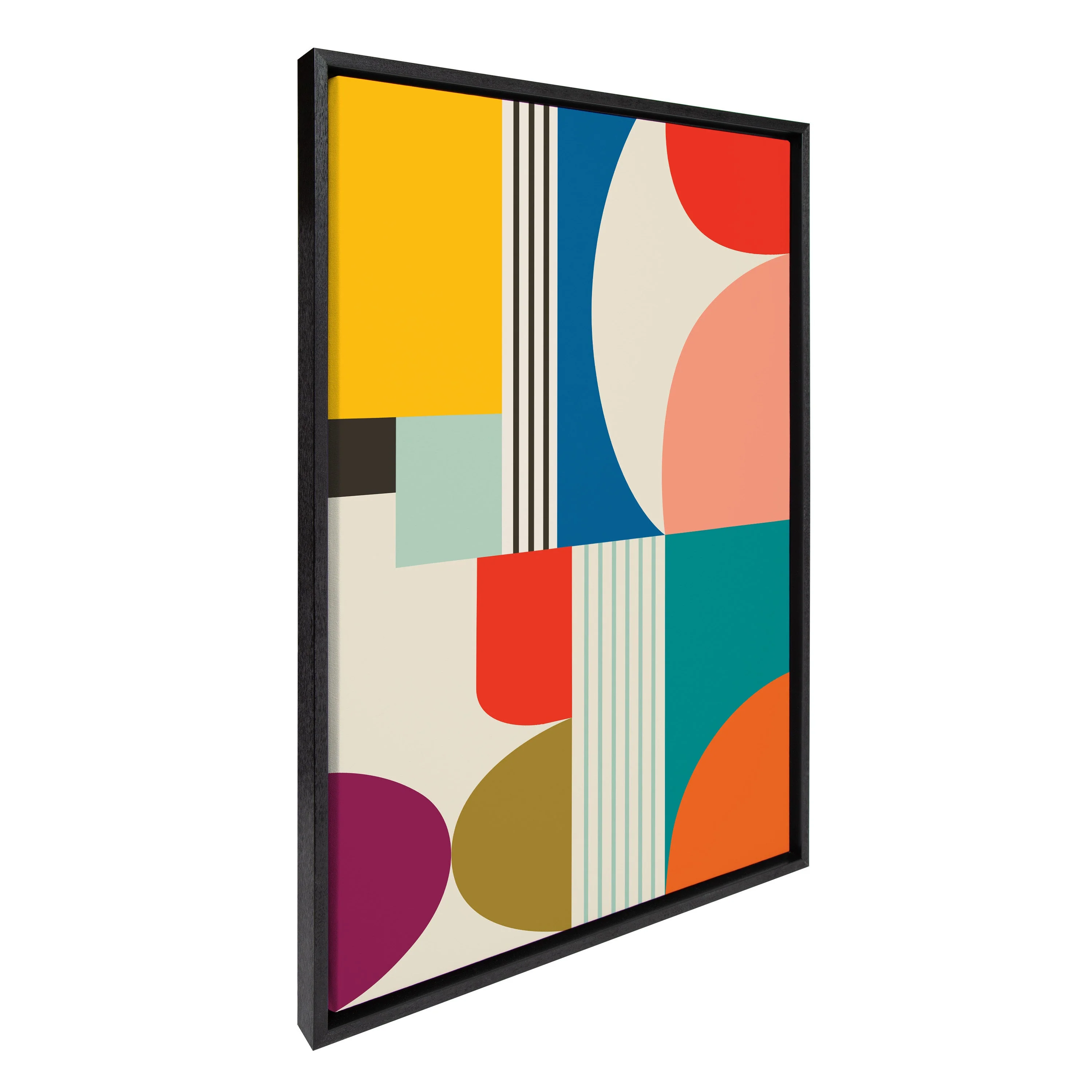 Sylvie Mid Century Modern Pattern Framed Canvas by Rachel Lee of My Dream Wall - Image 38