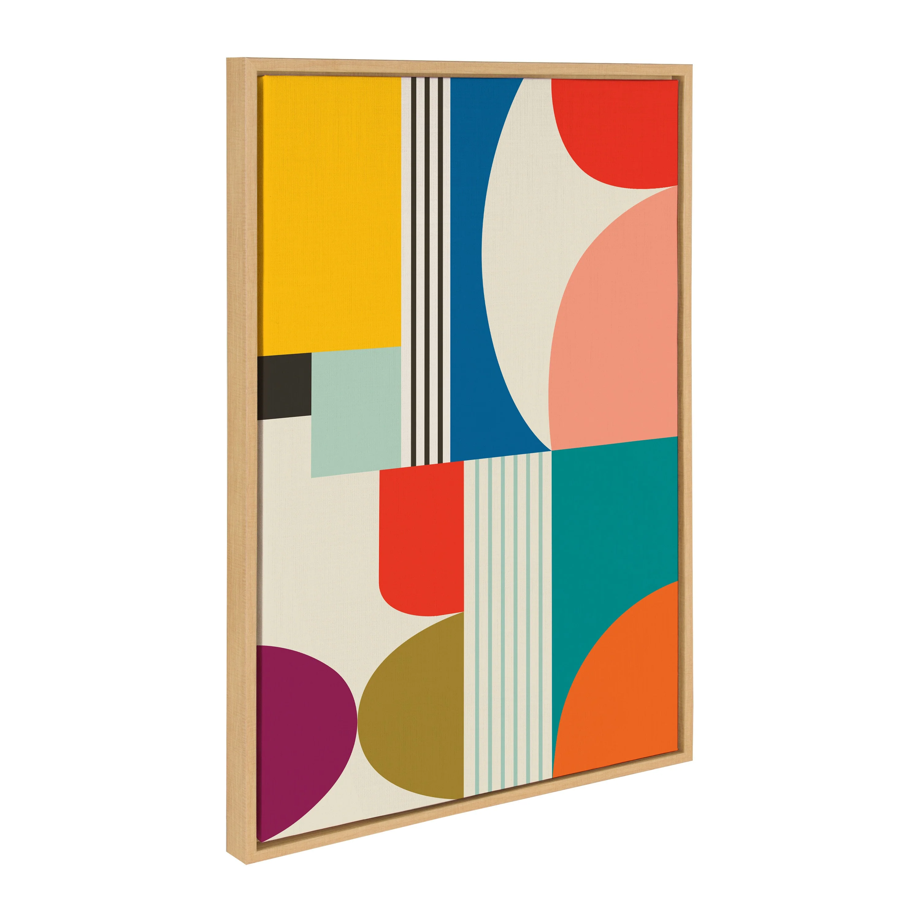 Sylvie Mid Century Modern Pattern Framed Canvas by Rachel Lee of My Dream Wall - Image 44