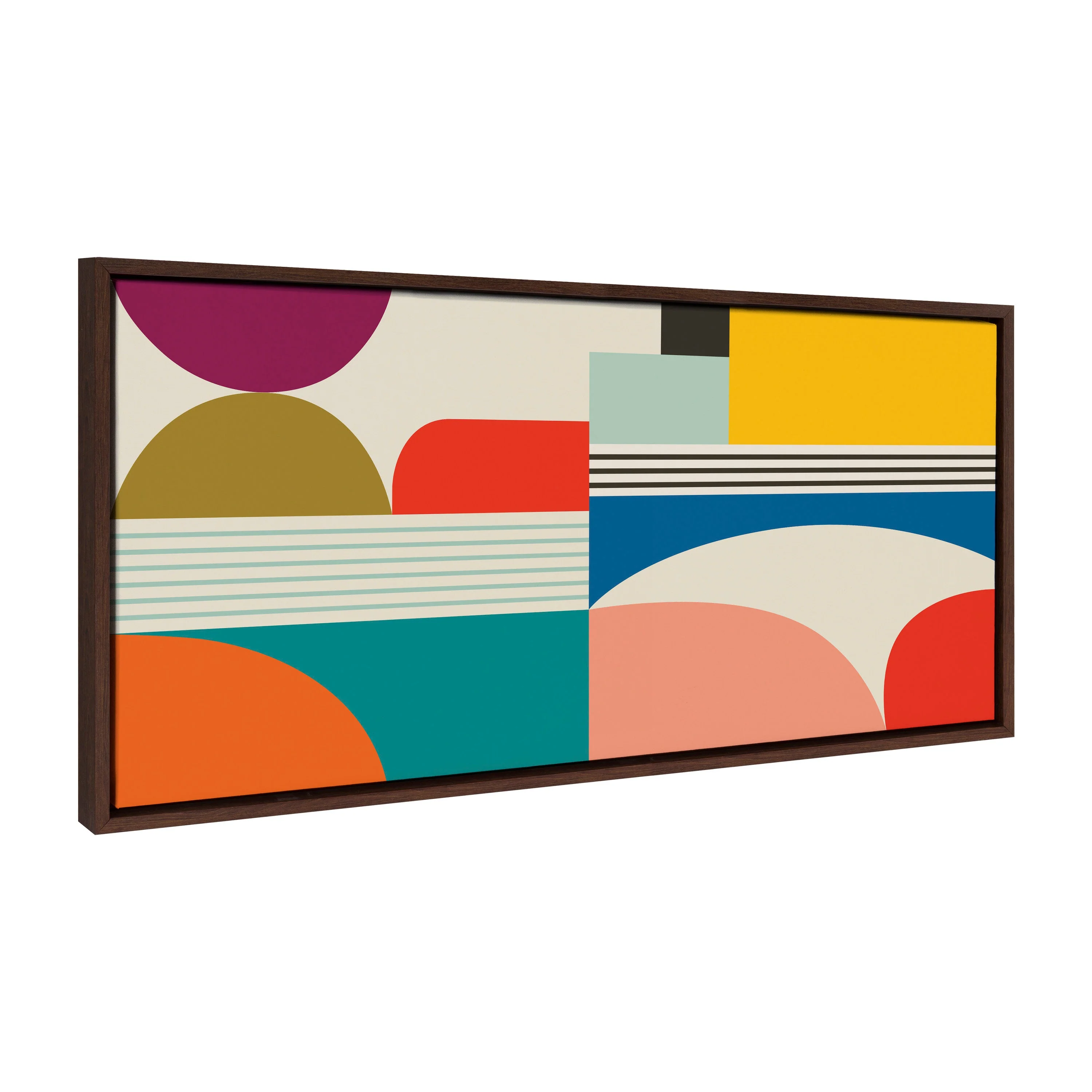 Sylvie Mid Century Modern Pattern Framed Canvas by Rachel Lee of My Dream Wall - Image 7