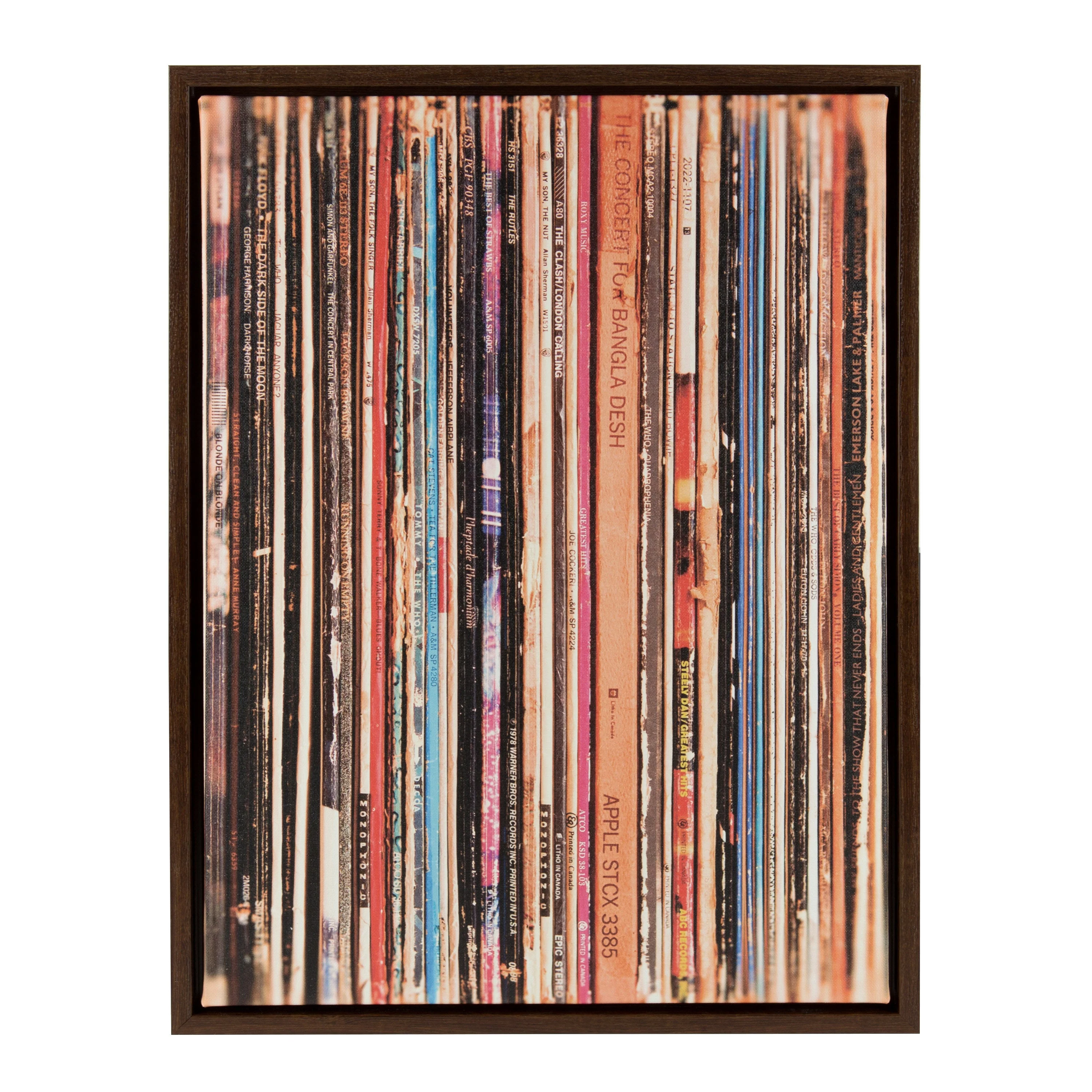 Sylvie Records Framed Canvas by Robert Cadloff of Bomobob - Image 37