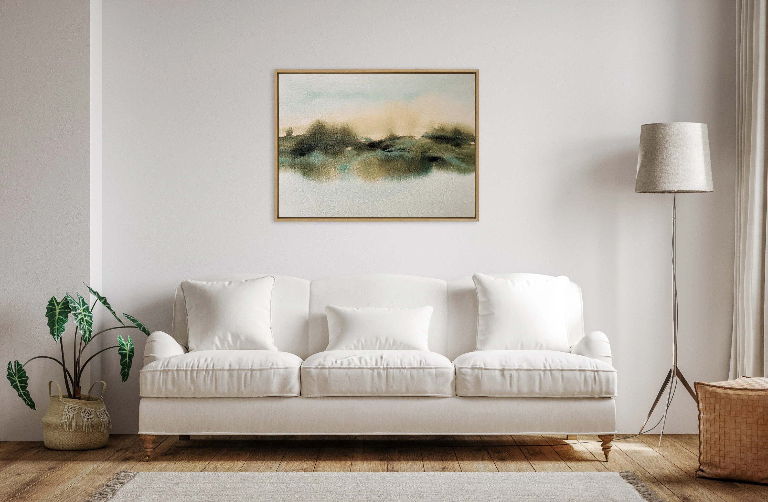 Sylvie Tranquil Meadows Framed Canvas by Amy Lighthall - Image 10