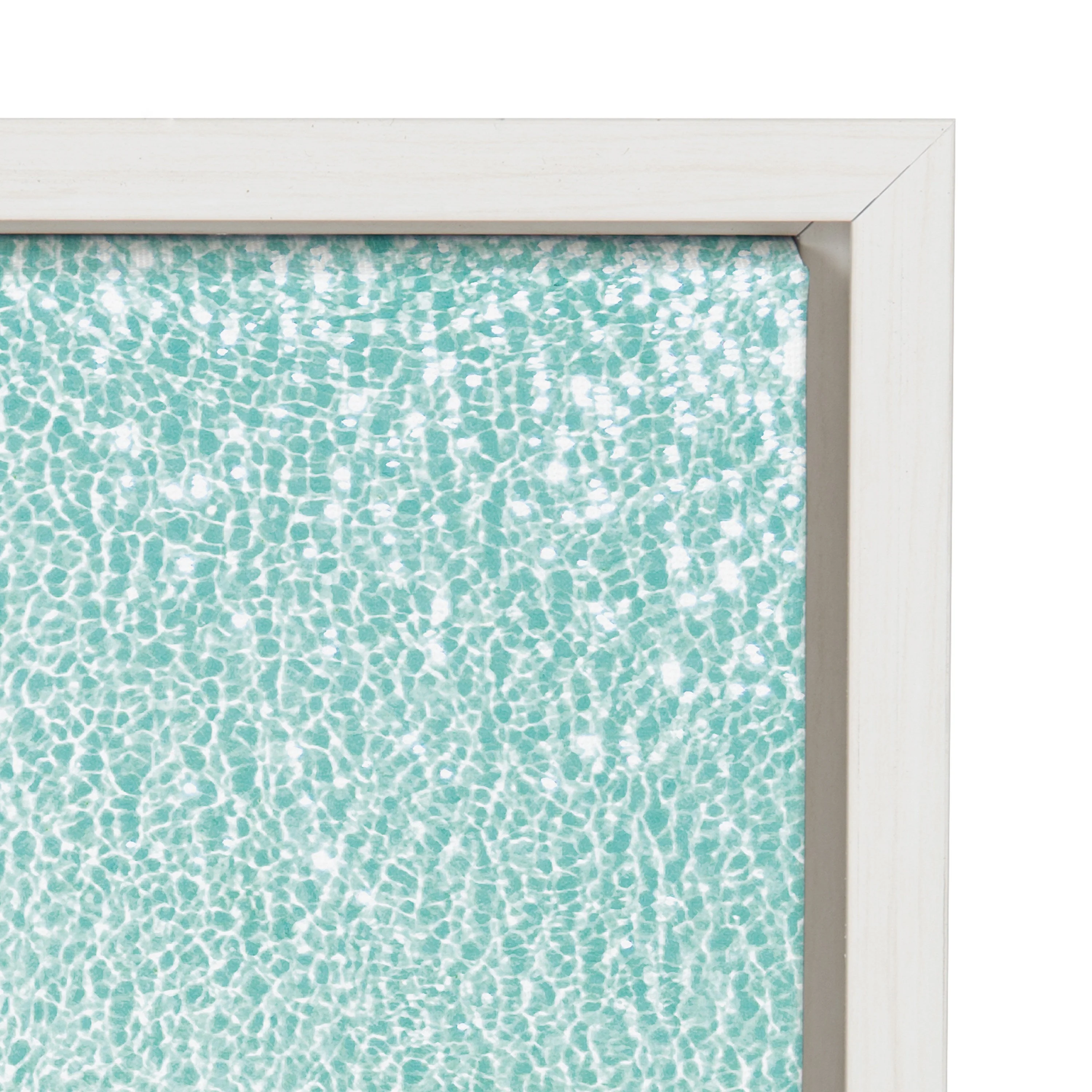 Sylvie Turquoise Beach from Above Framed Canvas by Amy Peterson Art Studio - Image 20