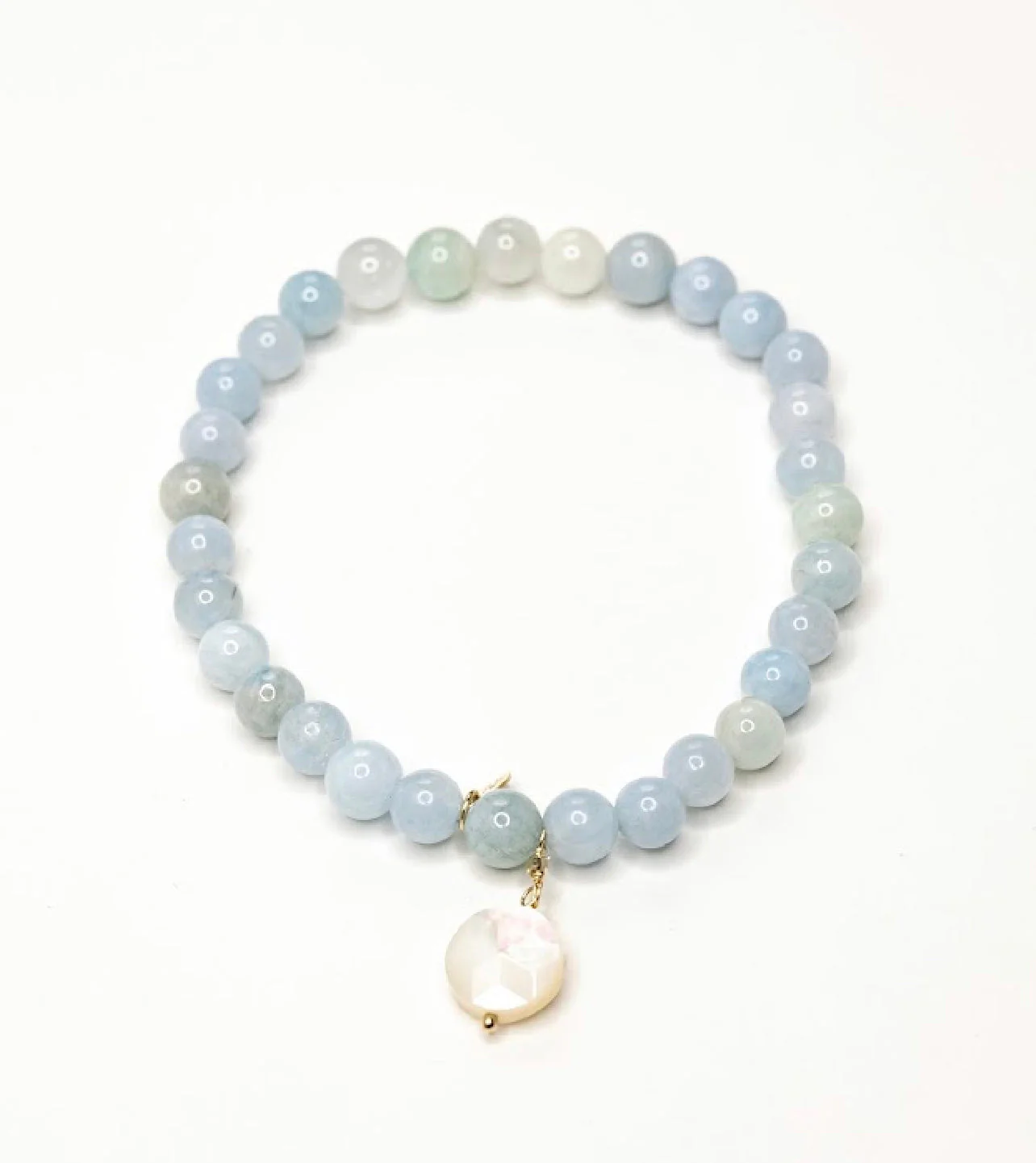 The Peaceful Bracelet - Aqua Mother Of Pearl - Image 2