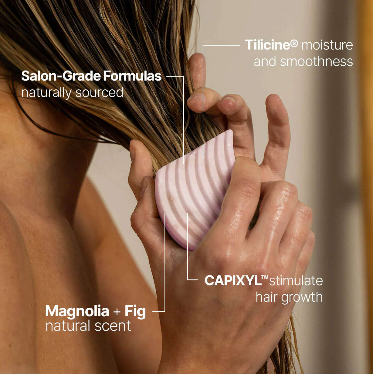 Volumizing Conditioner Bar - Fine Thin Hair - Image 3