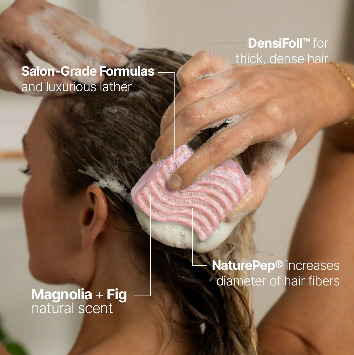 Volumizing Shampoo Bar - Fine Thin Hair - Image 3
