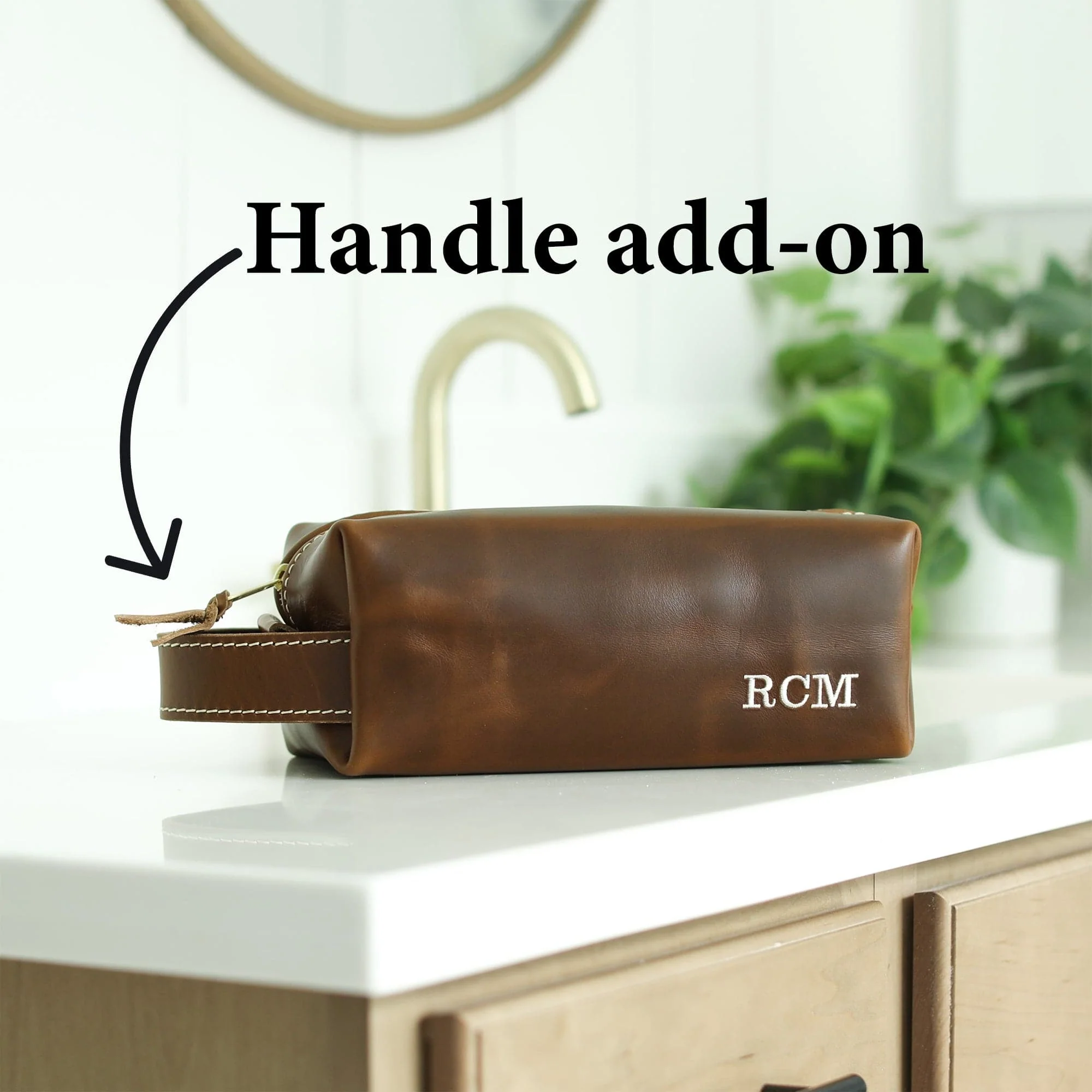 Leather Toiletry Bag - Image 7
