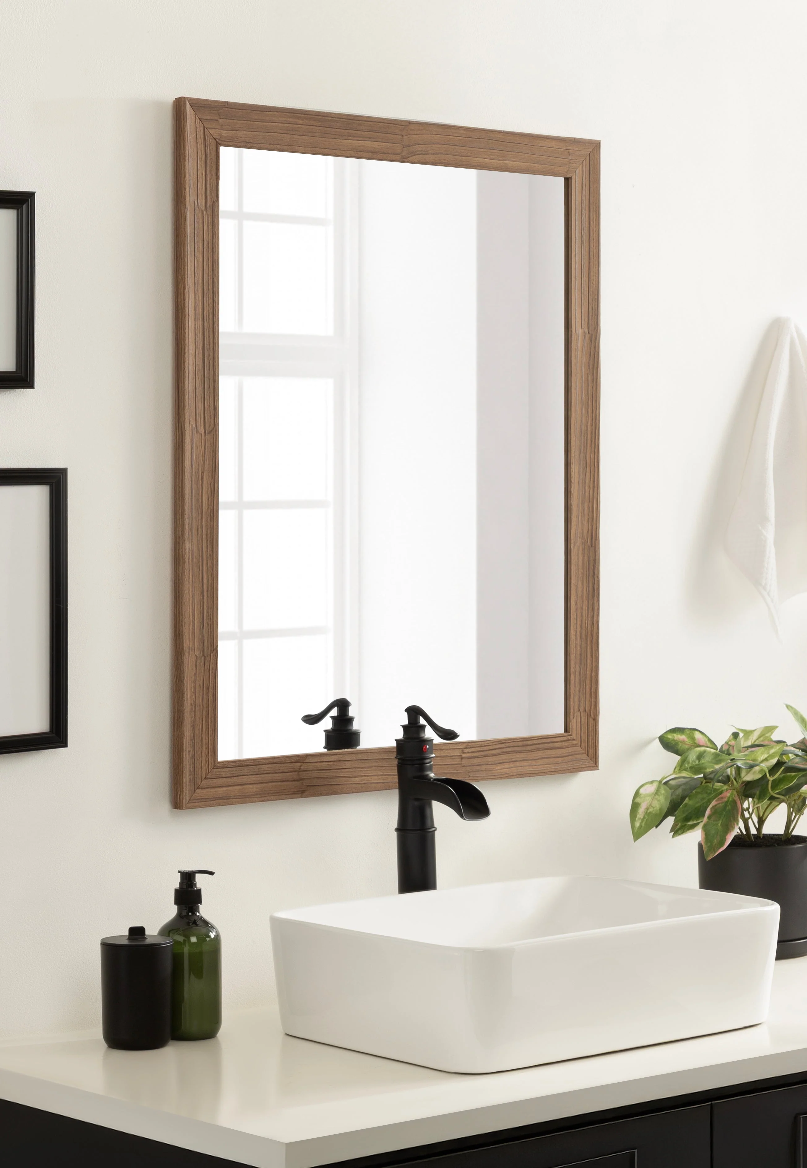 Travon Rectangle Bathroom Wall Mirror - Image 13