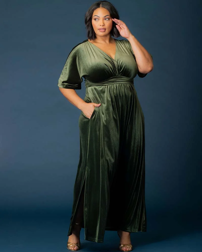 Plus Size Verona Velvet Evening Gown - Image 8