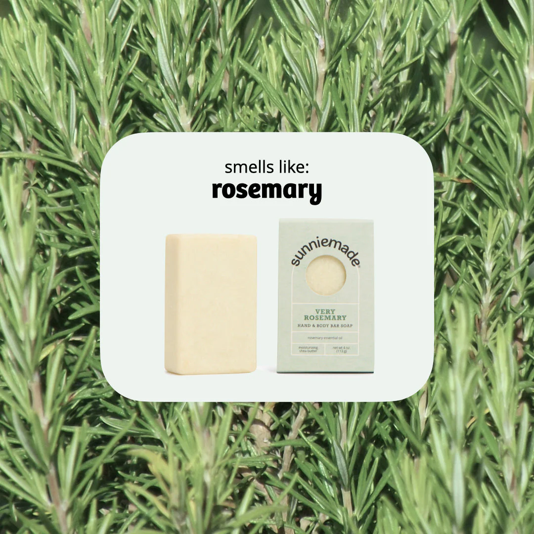 Rosemary Moisturizing Hand & Body Soap Bar - 4 Oz - Image 4
