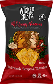 Sea Salt & Red Curry Hummus Baked Crisps - 4 Pack - Image 2